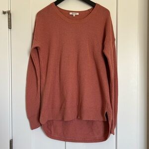 SOLD Madewell Knit Tunic Length Salmon Pink Sweater | Size Medium